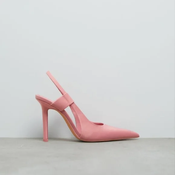 Zara blush satin heels - Picture 2 of 7